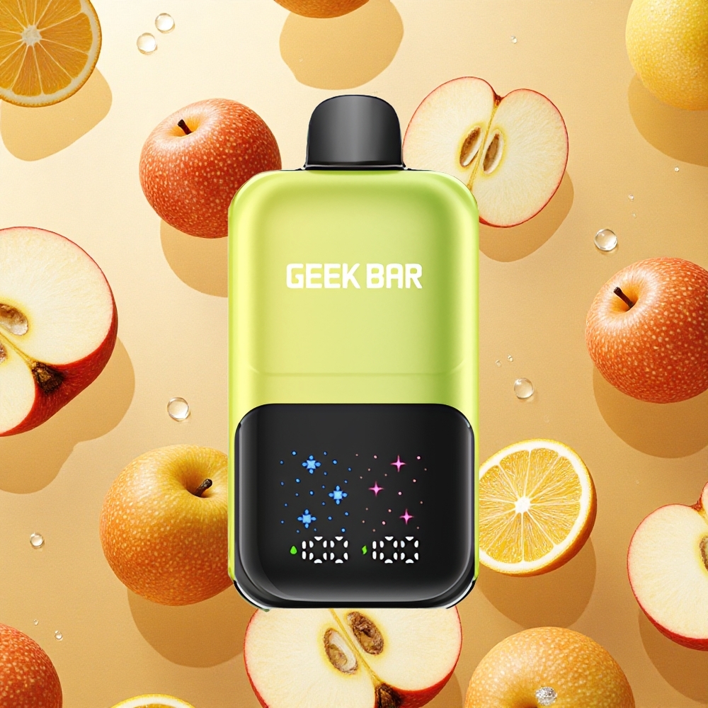 GEEK BAR 2GO 50000 Puffs Maçã Azeda Gelo Tela Interativa Grande Brasil Atacado