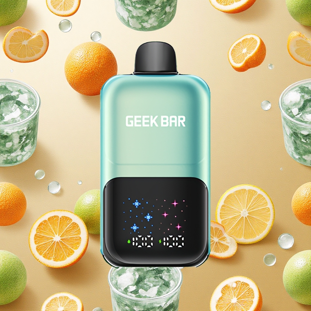 GEEK BAR 2GO 50000 Puffs Menta Gelada Refrescante Tela Interativa Brasil Atacado