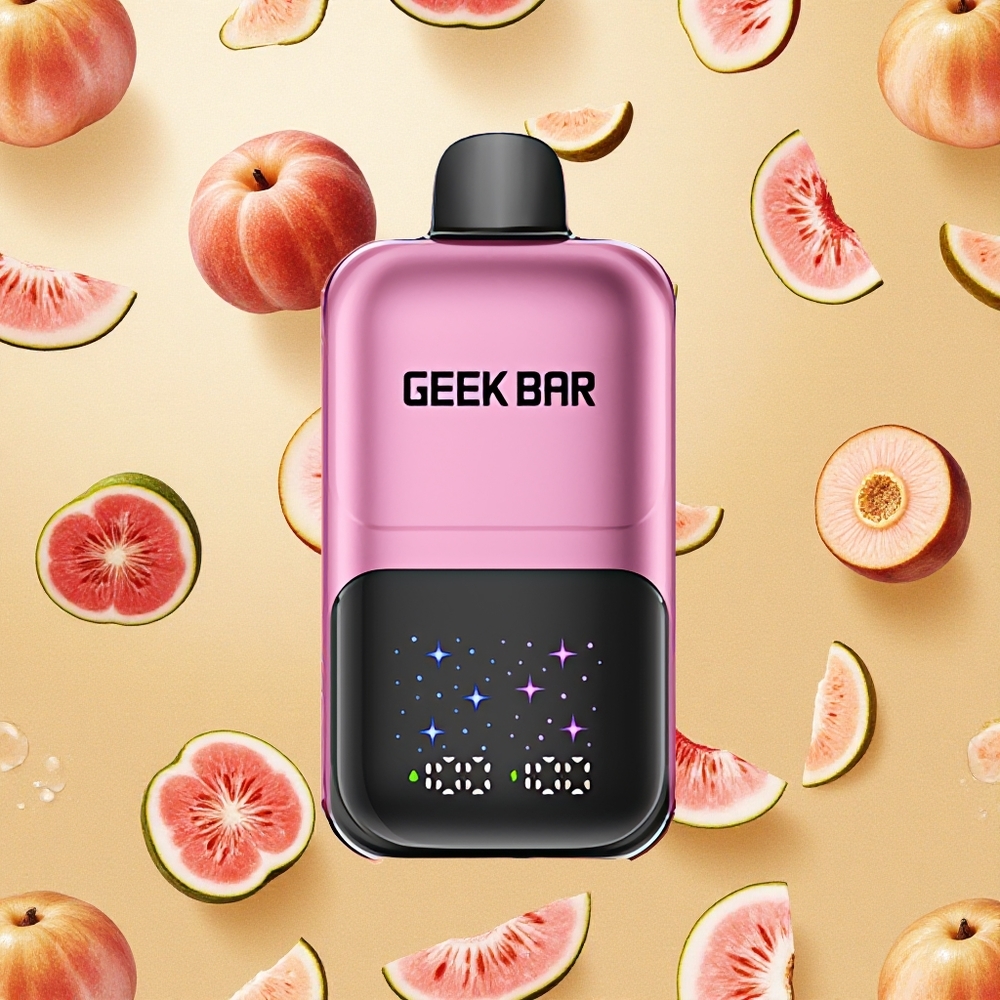 GEEK BAR 2GO 50000 Puffs Pêssego & Melancia Tela Interativa Grande Brasil Atacado