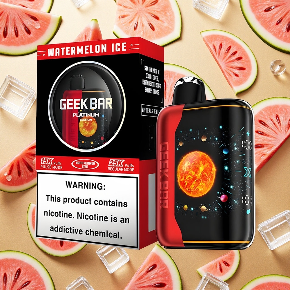 GEEK BAR Platinum Até 25000 Puffs Melancia Gelada Brasil Atacado