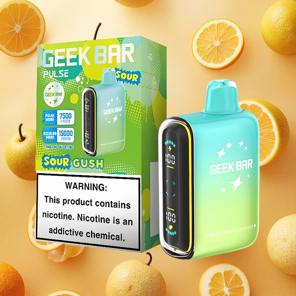 Geek Bar Pulse 15000 Puffs Sabor Azedo 16ML Brasil Atacado