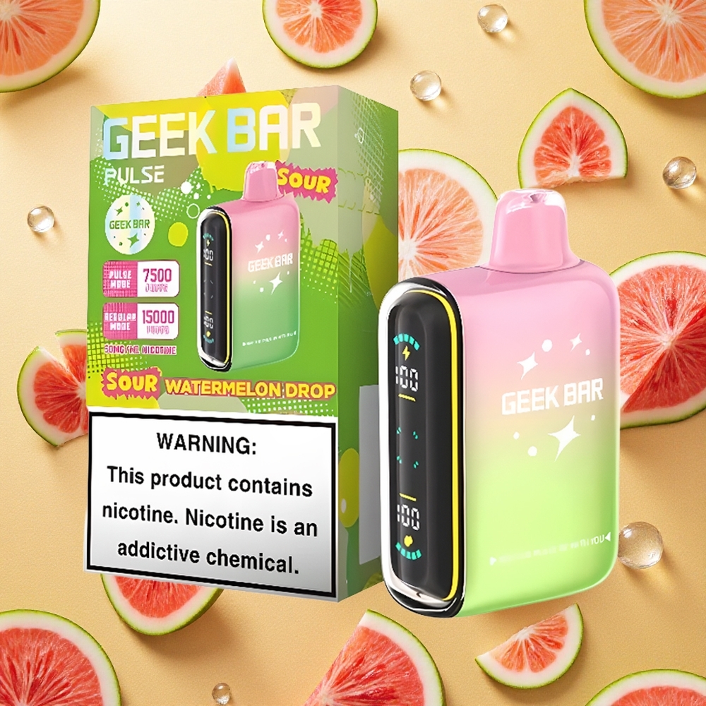 Geek Bar Pulse 15000 Puffs Sabor Azedo 16ML Brasil Atacado