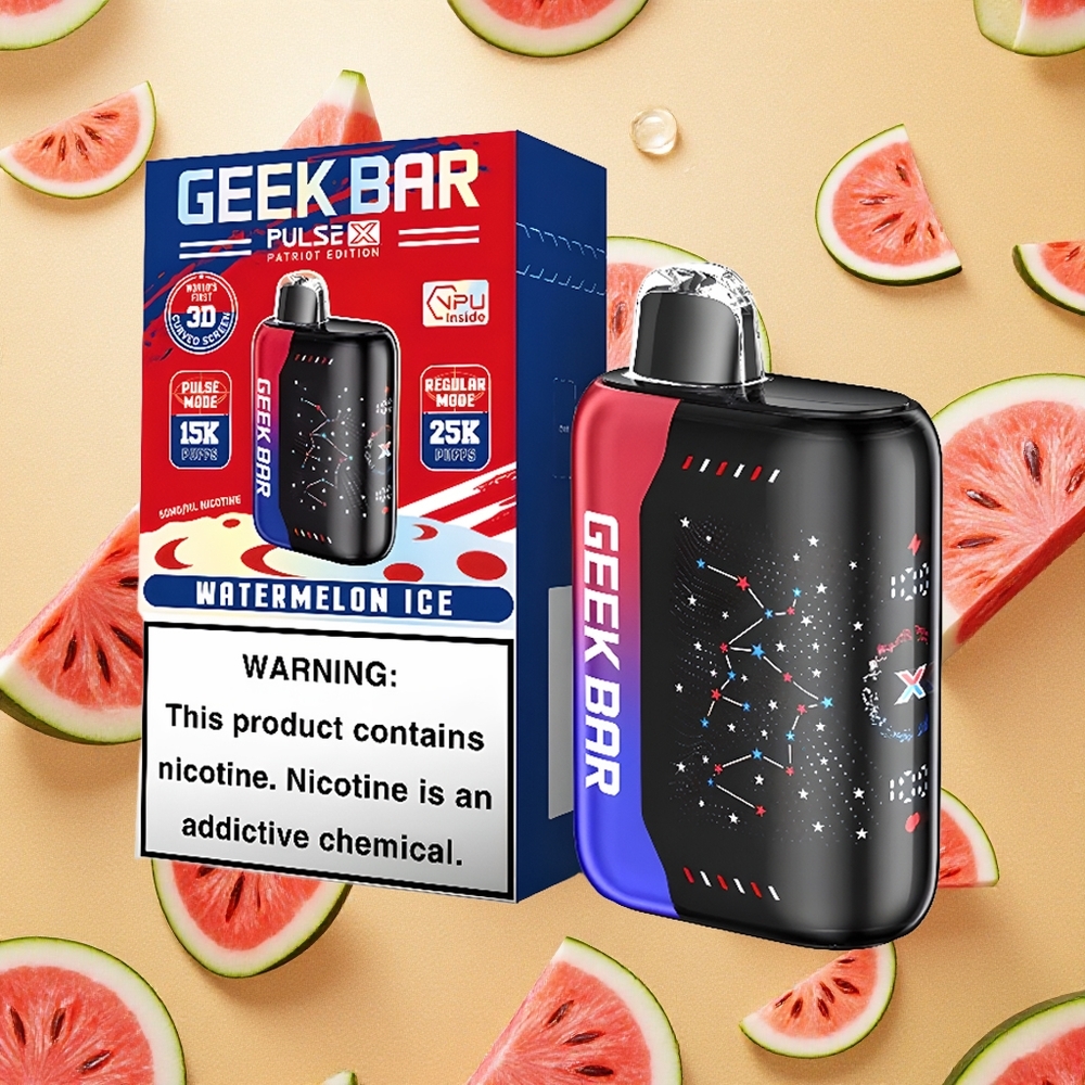 GEEK BAR Pulse X 25000 Puffs Sabor Patriot Brasil Atacado