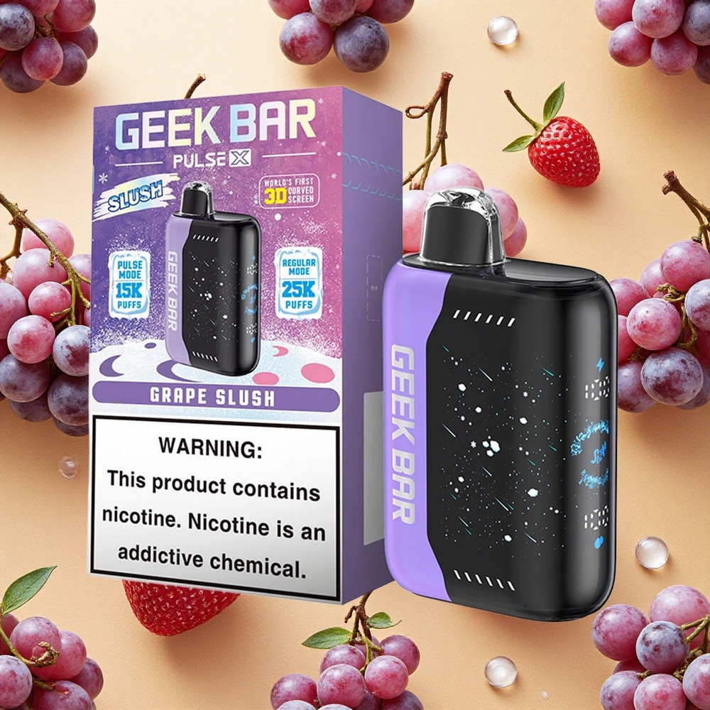 GEEK BAR Pulse X 25000 Puffs Sabor Slush 18mL E-Líquido Pré-carregado Brasil Atacado