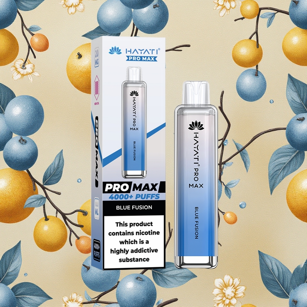 Hayati Pro Max 4000 Puffs Azul Fusão Bateria Recarregável Brasil Atacado
