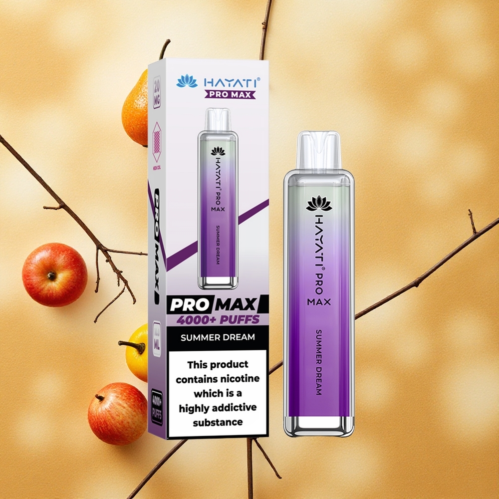 Hayati Pro Max 4000 Puffs Sabor Sonho de Verão Bateria Recarregável 1400mAh Brasil Atacado