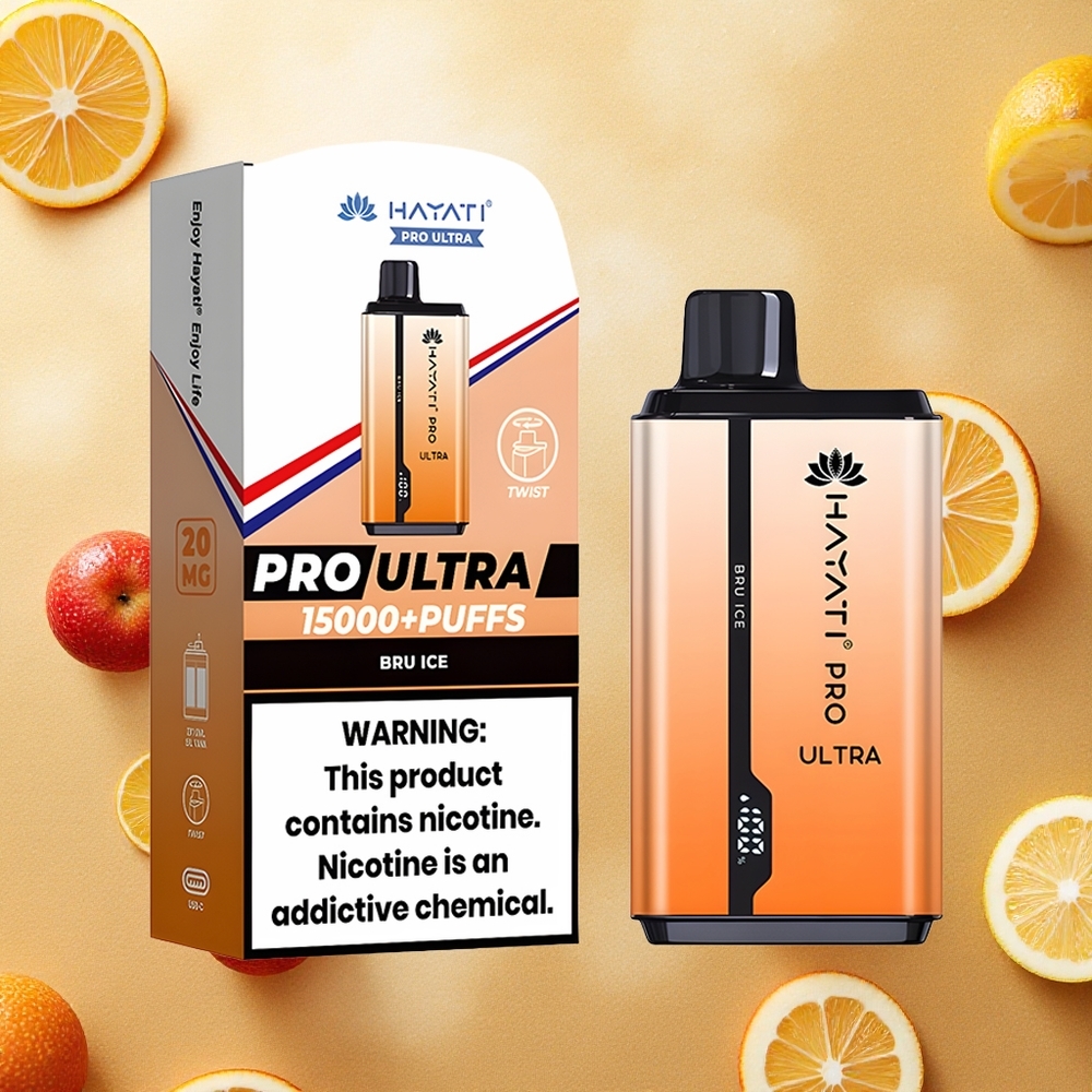 Hayati Pro Ultra 15000 Puffs Bru Gelo Brasil Atacado