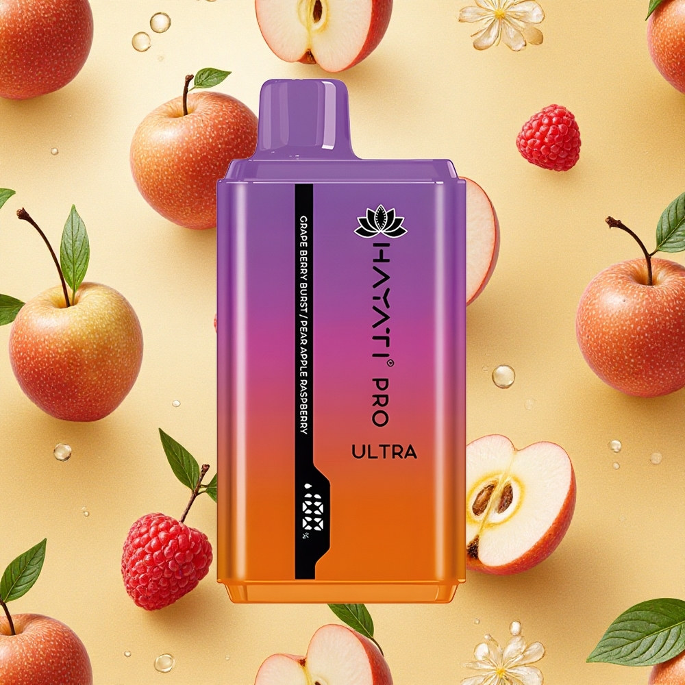 Hayati Pro Ultra 15000 Puffs Explosão de Uva e Frutas Silvestres Brasil Atacado