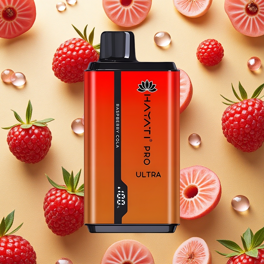 Hayati Pro Ultra 15000 Puffs Framboesa Cola Brasil Atacado