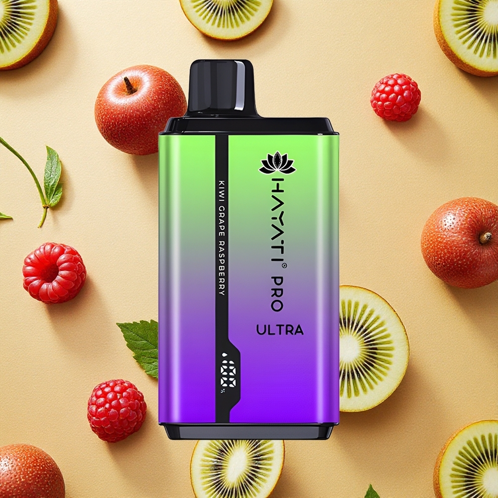 Hayati Pro Ultra 15000 Puffs Kiwi Uva Framboesa Brasil Atacado