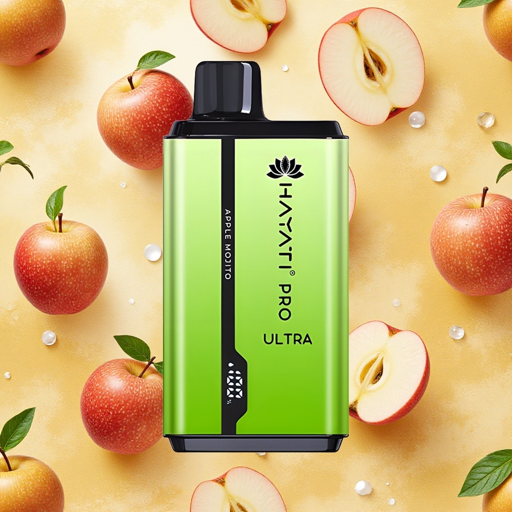 Hayati Pro Ultra 15000 Puffs Maçã Mojito Brasil Atacado