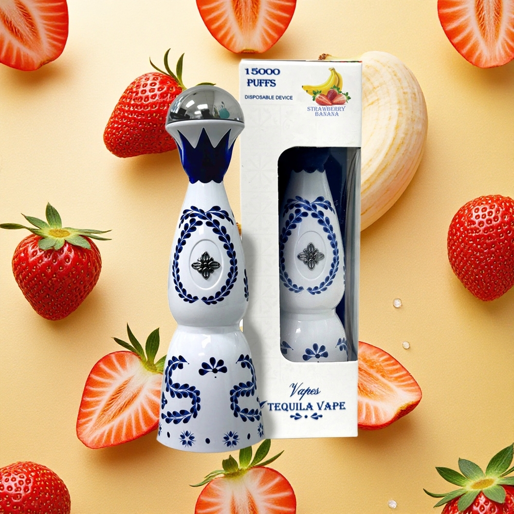 HUMO Azul 15000 Puffs Morango Banana 20mL Tanque Pré-carregado Brasil Atacado