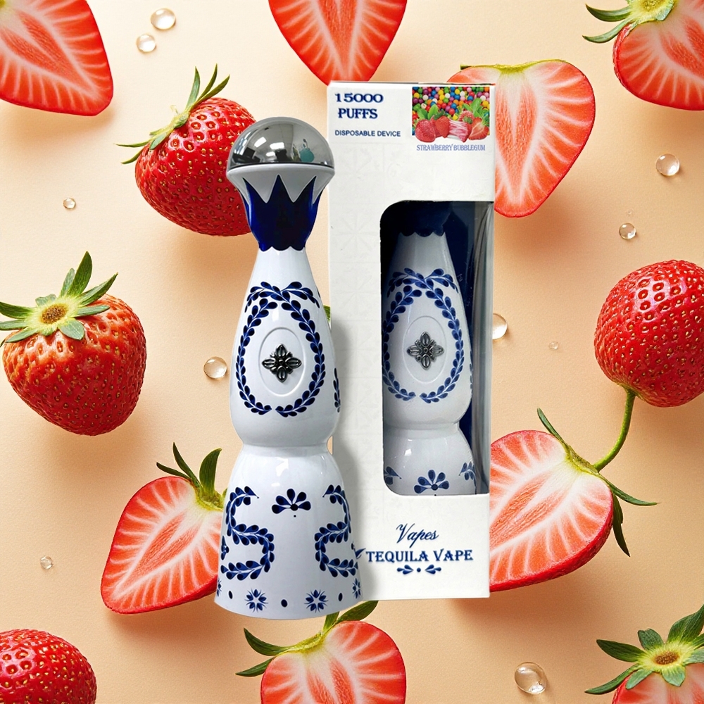 HUMO Azul 15000 Puffs Sabor Morango Chiclete 20mL Tanque Pré-carregado Brasil Atacado