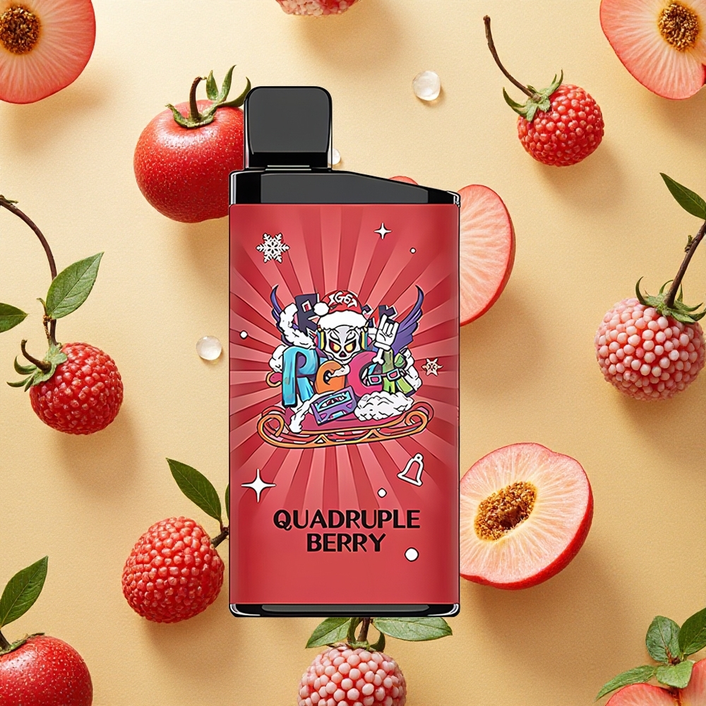 IGET Bar 3500 Puffs Frutas Vermelhas Quadruplas PC+ALU Brasil Atacado