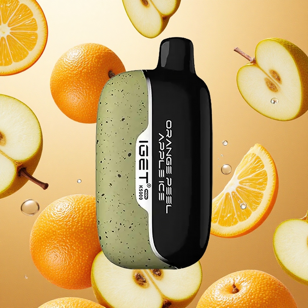 IGET Moon K5000 5000 Puffs Casca de Laranja Maçã Gelada PC 81.5 g Brasil Atacado