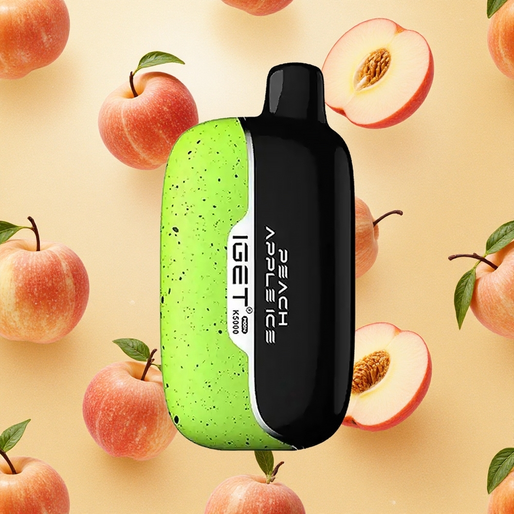 IGET Moon K5000 5000 Puffs Pêssego Maçã PC 1.35 Ohm Brasil Atacado