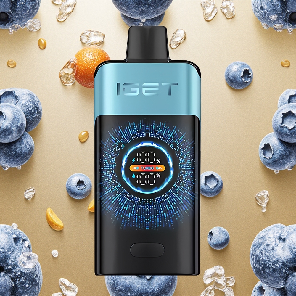 IGET ONE 12000 Puffs Mirtilo Gelo Tela Curva Colorida Grande Brasil Atacado