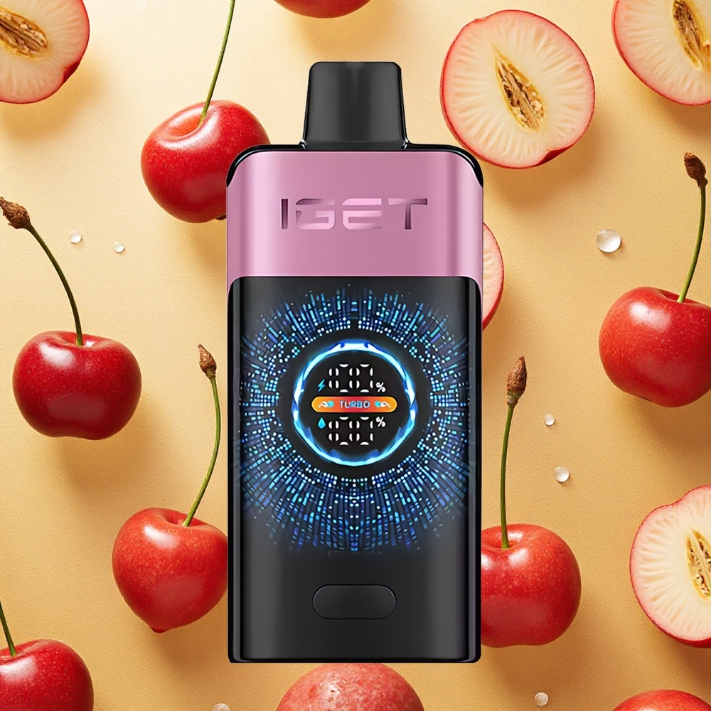 IGET ONE 12000 Puffs Vape Descartável Cereja Monstro 2700 mAh Capacidade da Bateria Brasil Atacado