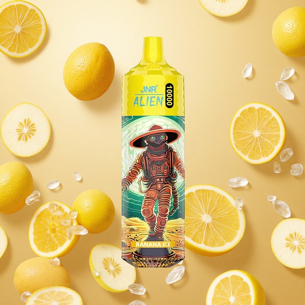 JNR Alien 10000 Puffs Banana Ice 20ml E-líquido Brasil Atacado