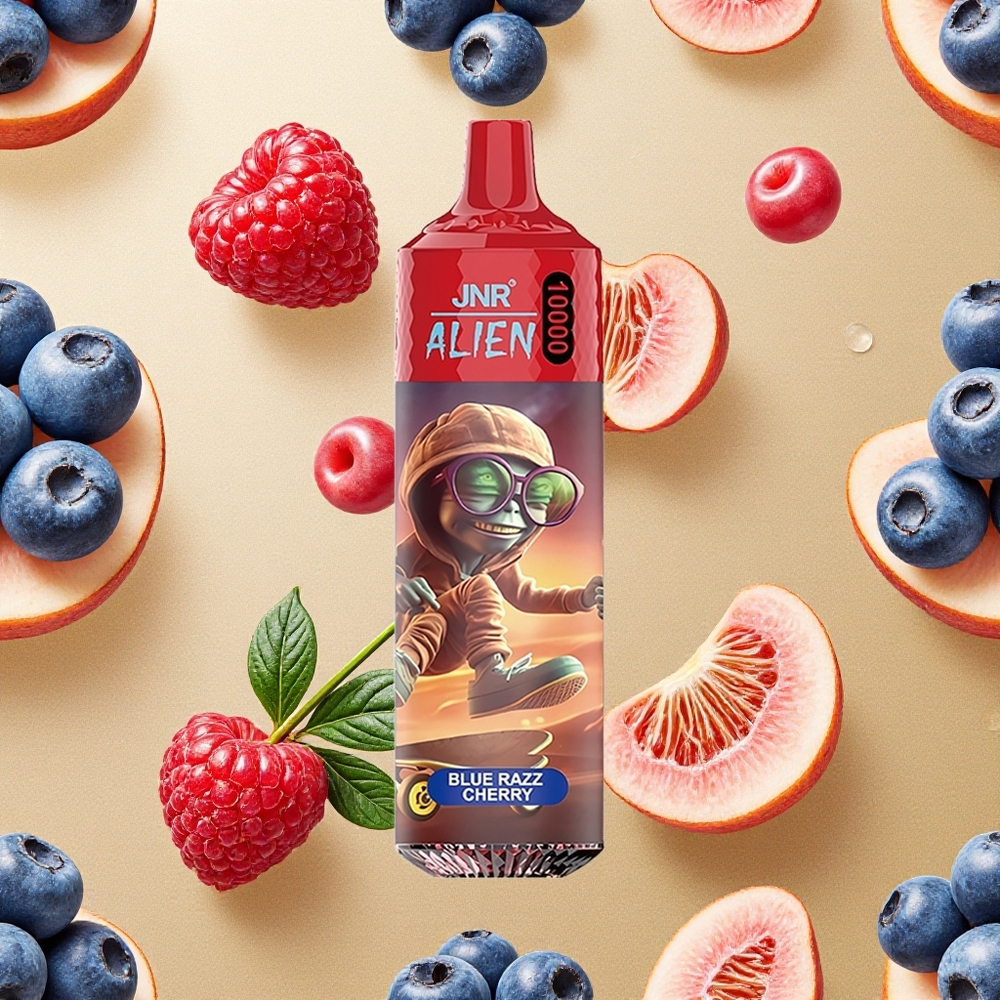 JNR Alien 10000 Puffs Blueberry Cereja 20ml E-liquid Brasil Atacado