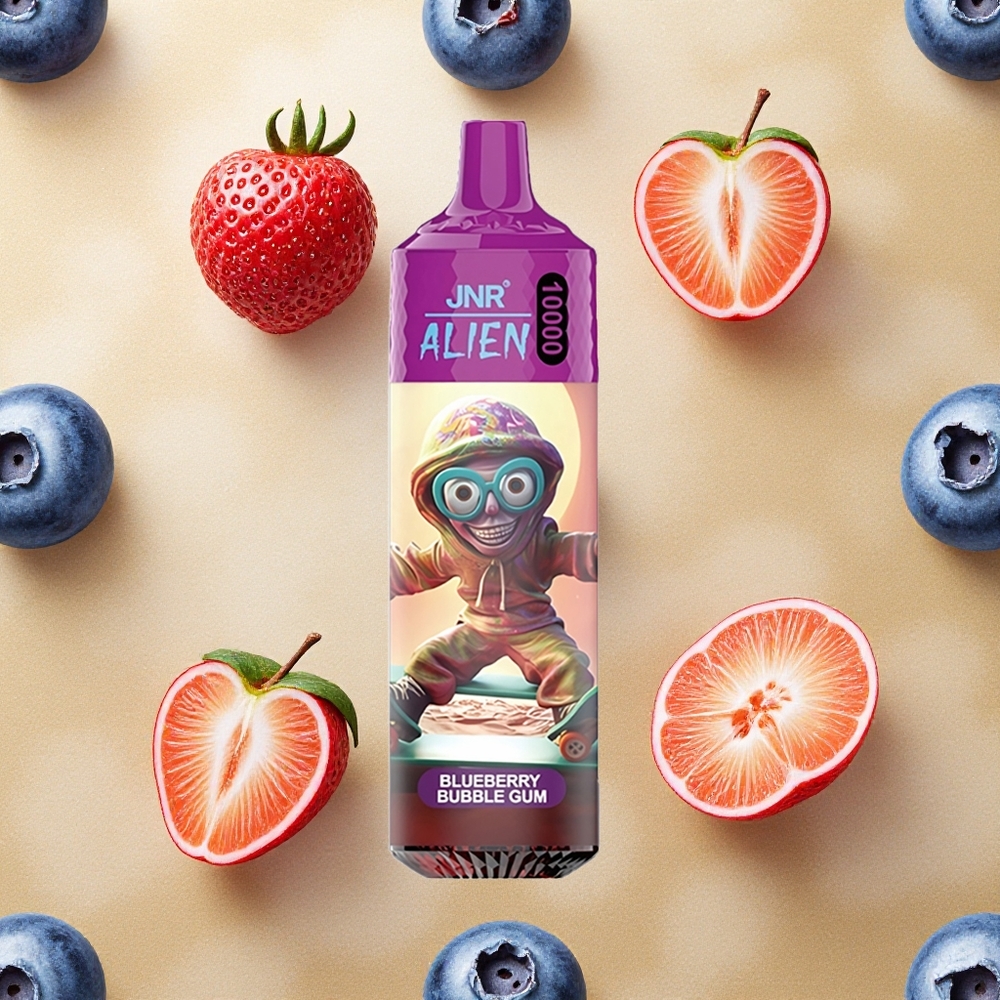 JNR Alien 10000 Puffs Chiclete de Mirtilo 20ml E-líquido Brasil Atacado