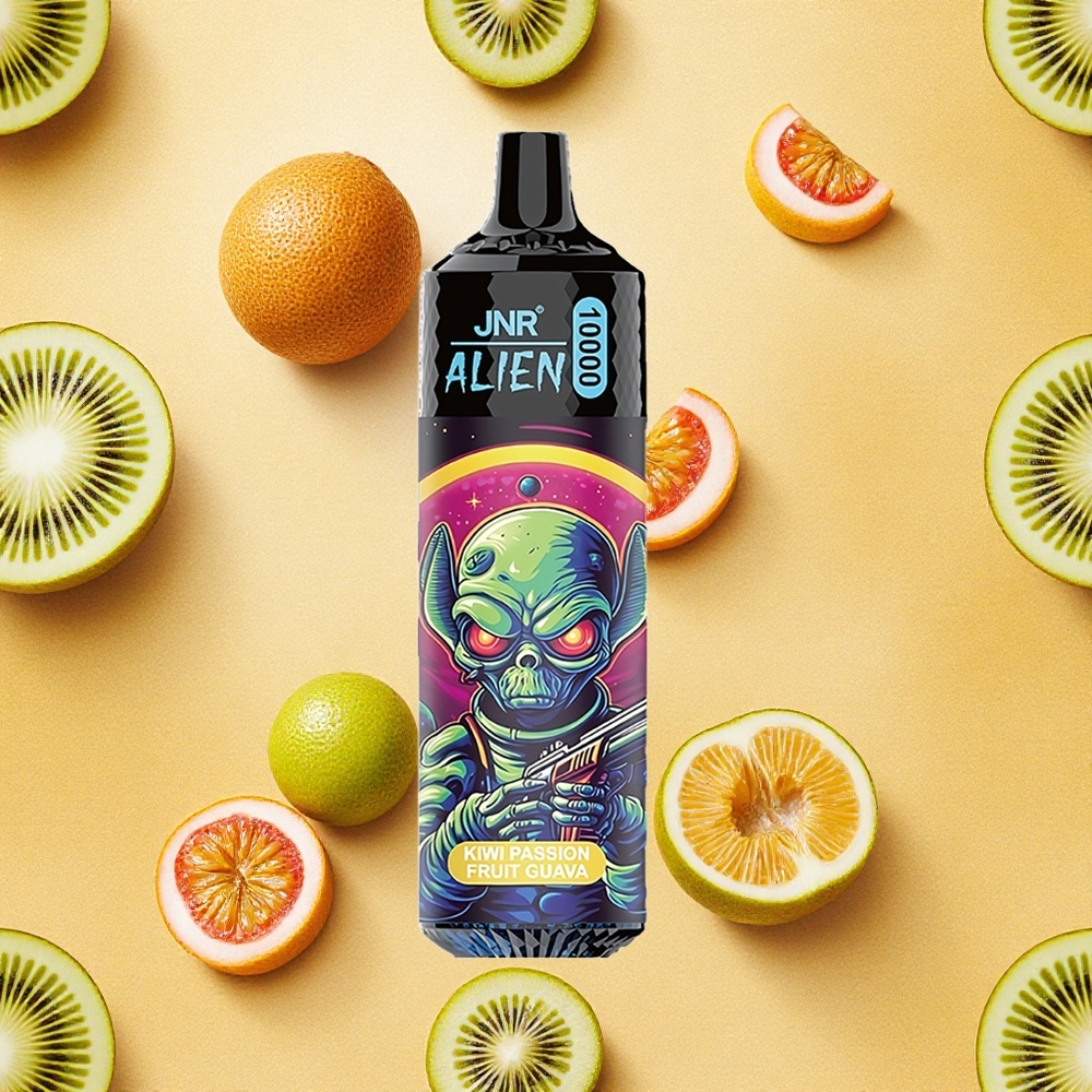 JNR Alien 10000 Puffs Kiwi Maracujá Goiaba Bateria 850mAh Brasil Atacado