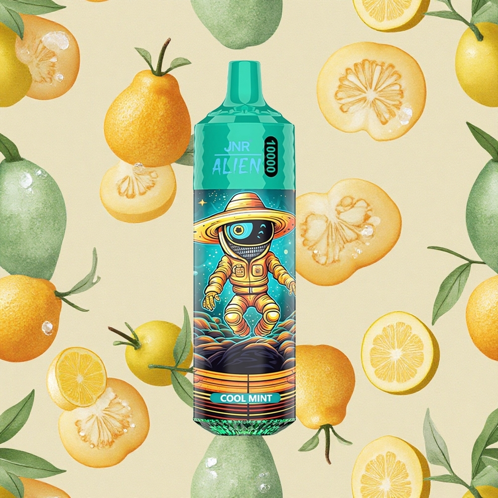 JNR Alien 10000 Puffs Menta Refrescante 850mAh Brasil Atacado
