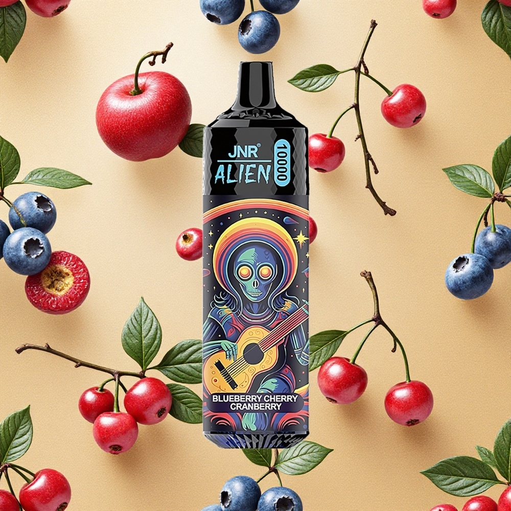 JNR Alien 10000 Puffs Mirtilo Cereja Cranberry 20ml E-líquido Brasil Atacado
