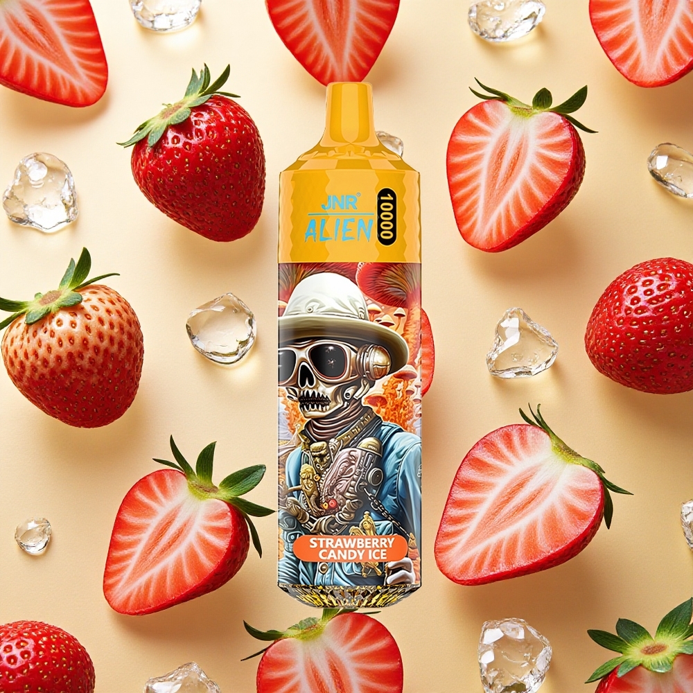 JNR Alien 10000 Puffs Morango Doce Gelo 20ml E-líquido Brasil Atacado