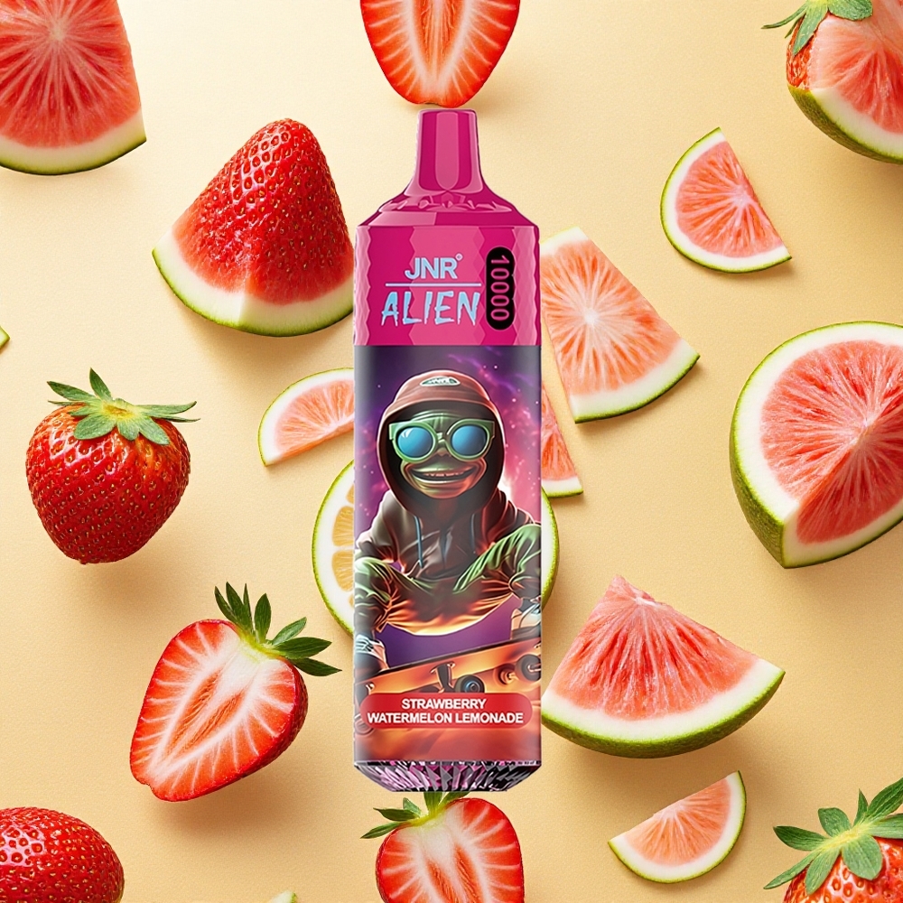 JNR Alien 10000 Puffs Morango Melancia Limonada 20ml E-líquido Brasil Atacado