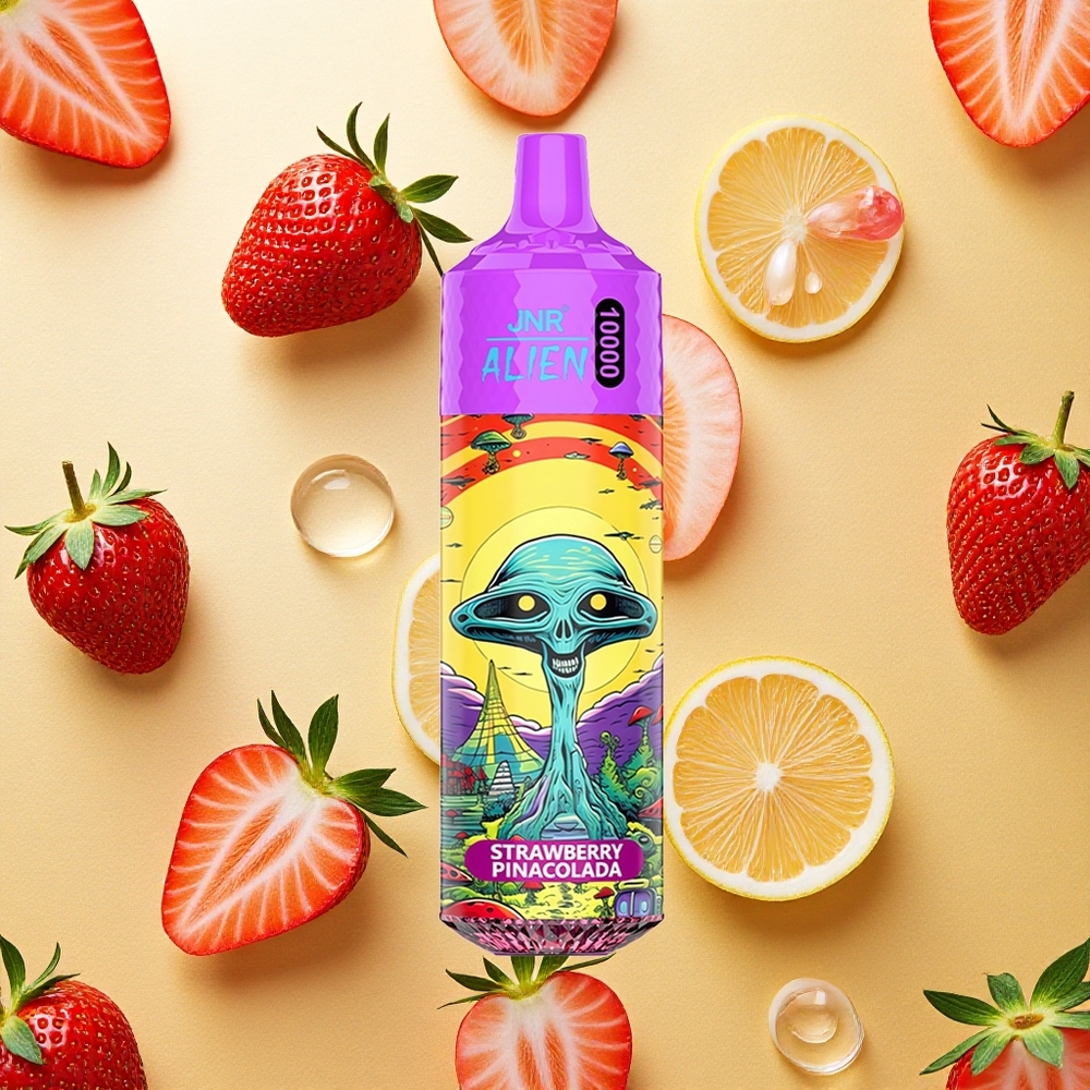 JNR Alien 10000 Puffs Morango Pina Colada 850mAh Bateria Brasil Atacado