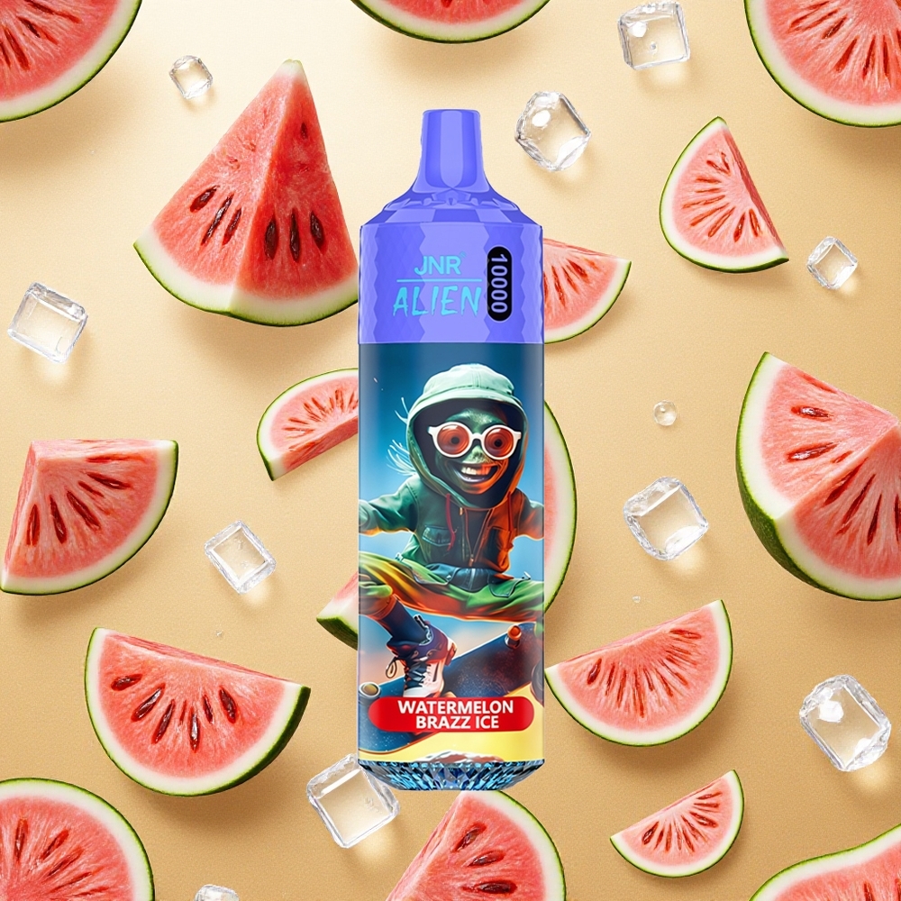 JNR Alien 10000 Puffs Vape Descartável Melancia Brazz Ice 850mAh Brasil Atacado