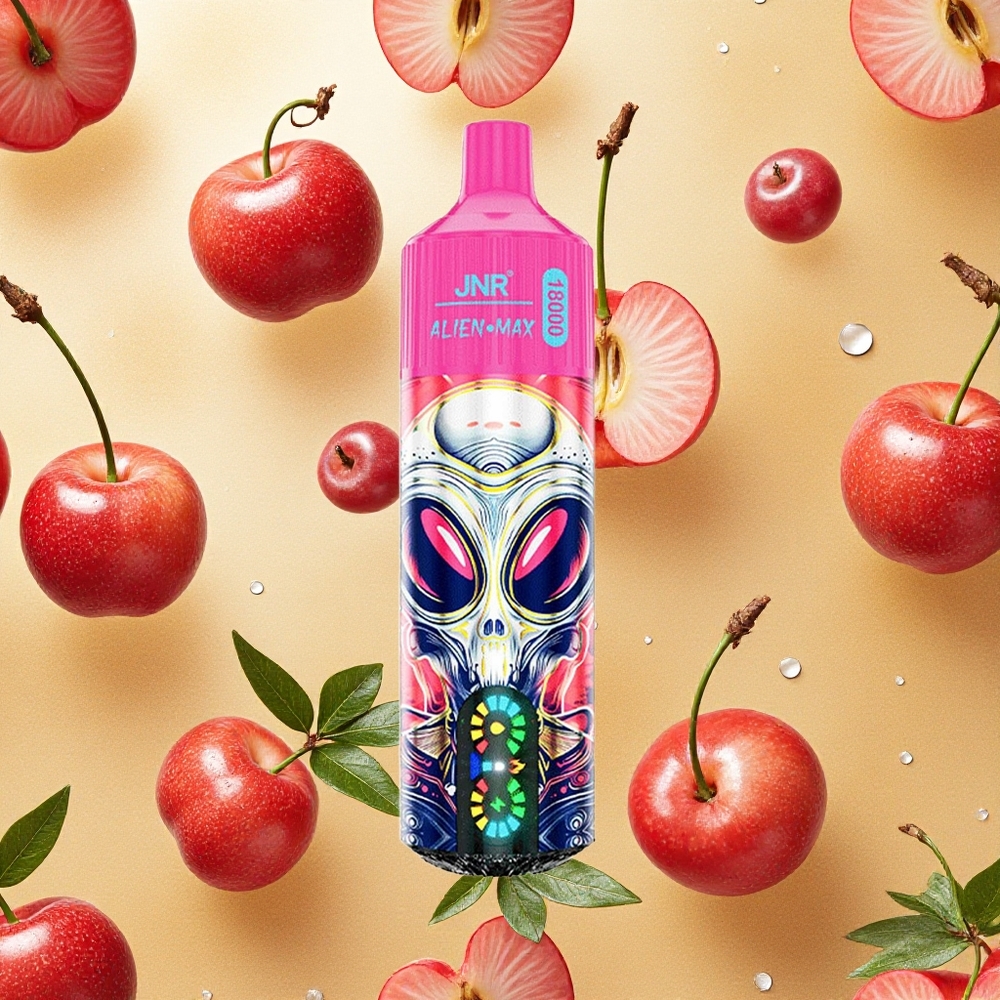 JNR Alien Max 18000 Puffs Cereja Frutas Vermelhas Tela LED Inteligente Brasil Atacado