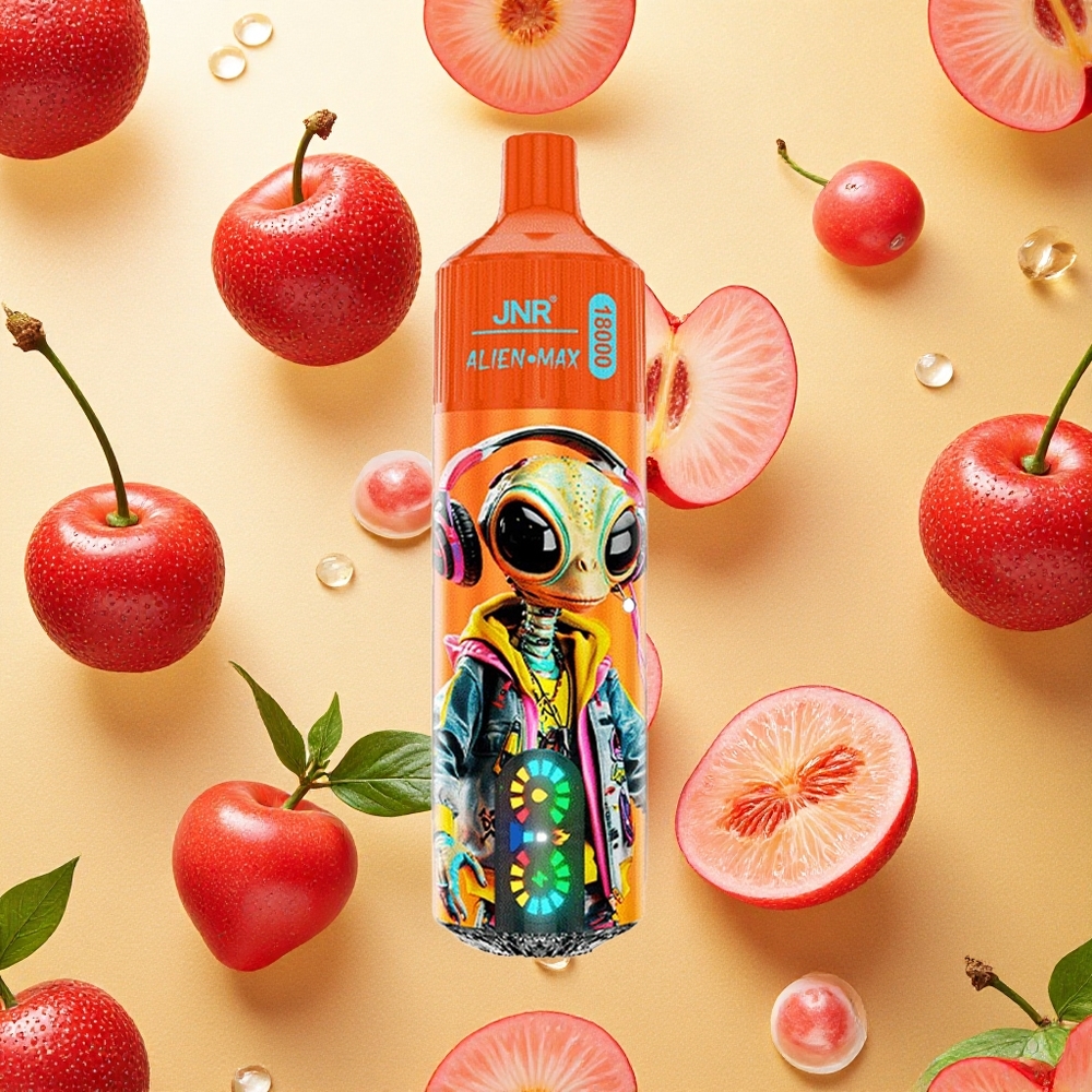 JNR Alien Max 18000 Puffs Cereja Refrescante Cola Tipo-C Carga Rápida Brasil Atacado