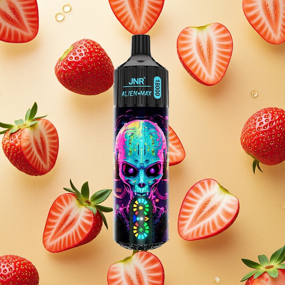 JNR Alien Max 18000 Puffs Morango Hubba Bubba Bateria 850mAh Brasil Atacado