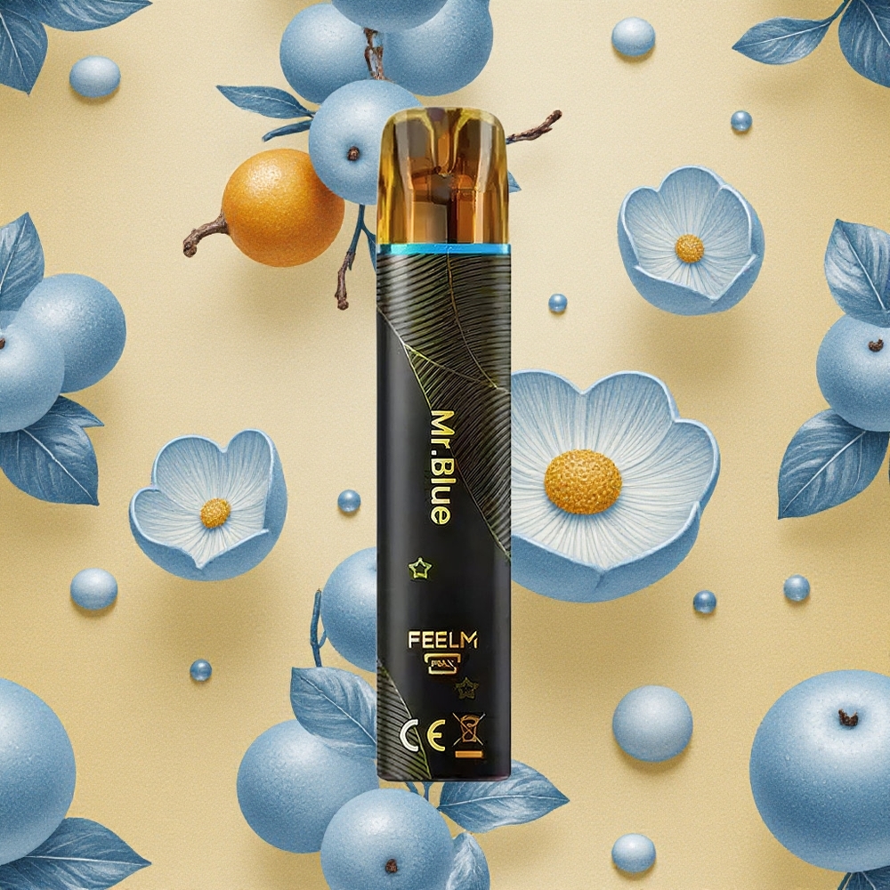JNR Black&Golden 600+200 Puffs Azul Mr Blue Brasil Atacado