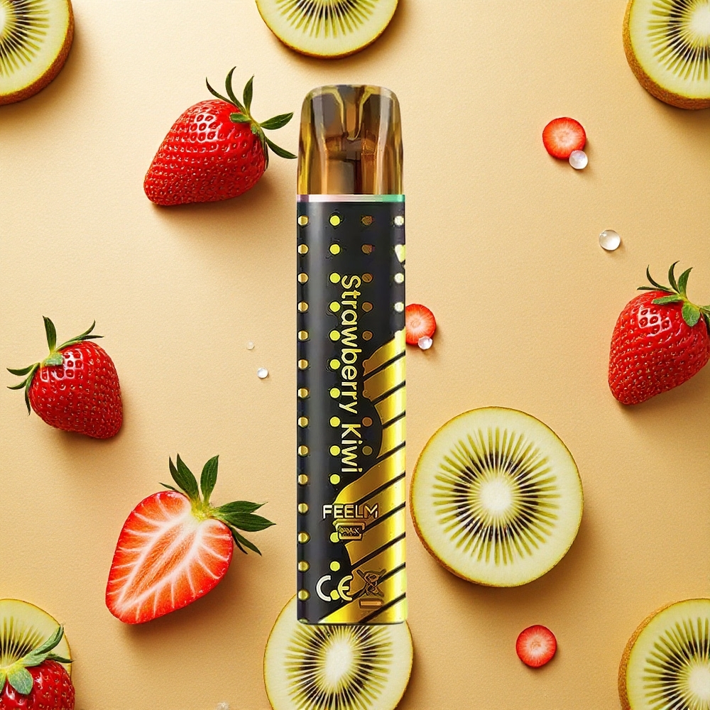 JNR Black&Golden 600+200 Puffs Morango Kiwi 2ml Brasil Atacado