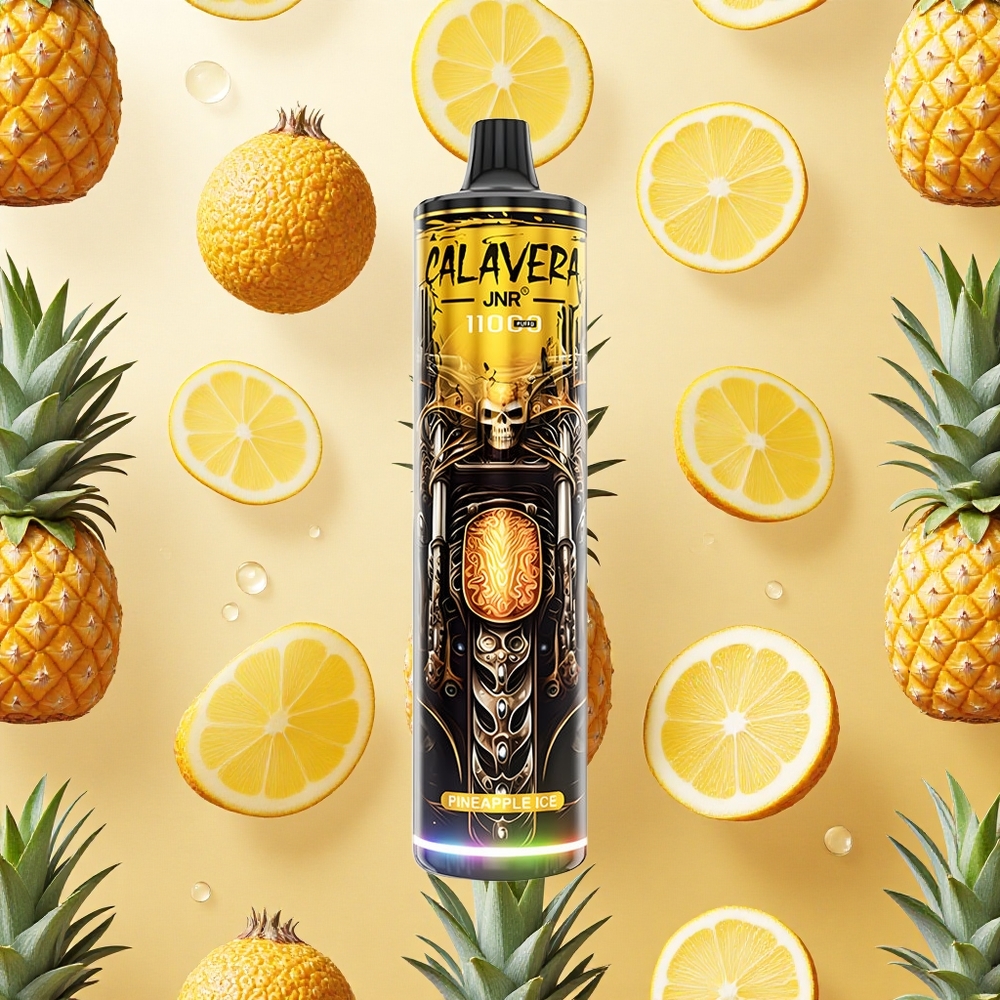 JNR Calavera 11000 Puffs Abacaxi Gelo 850 mAh Capacidade da Bateria Brasil Atacado