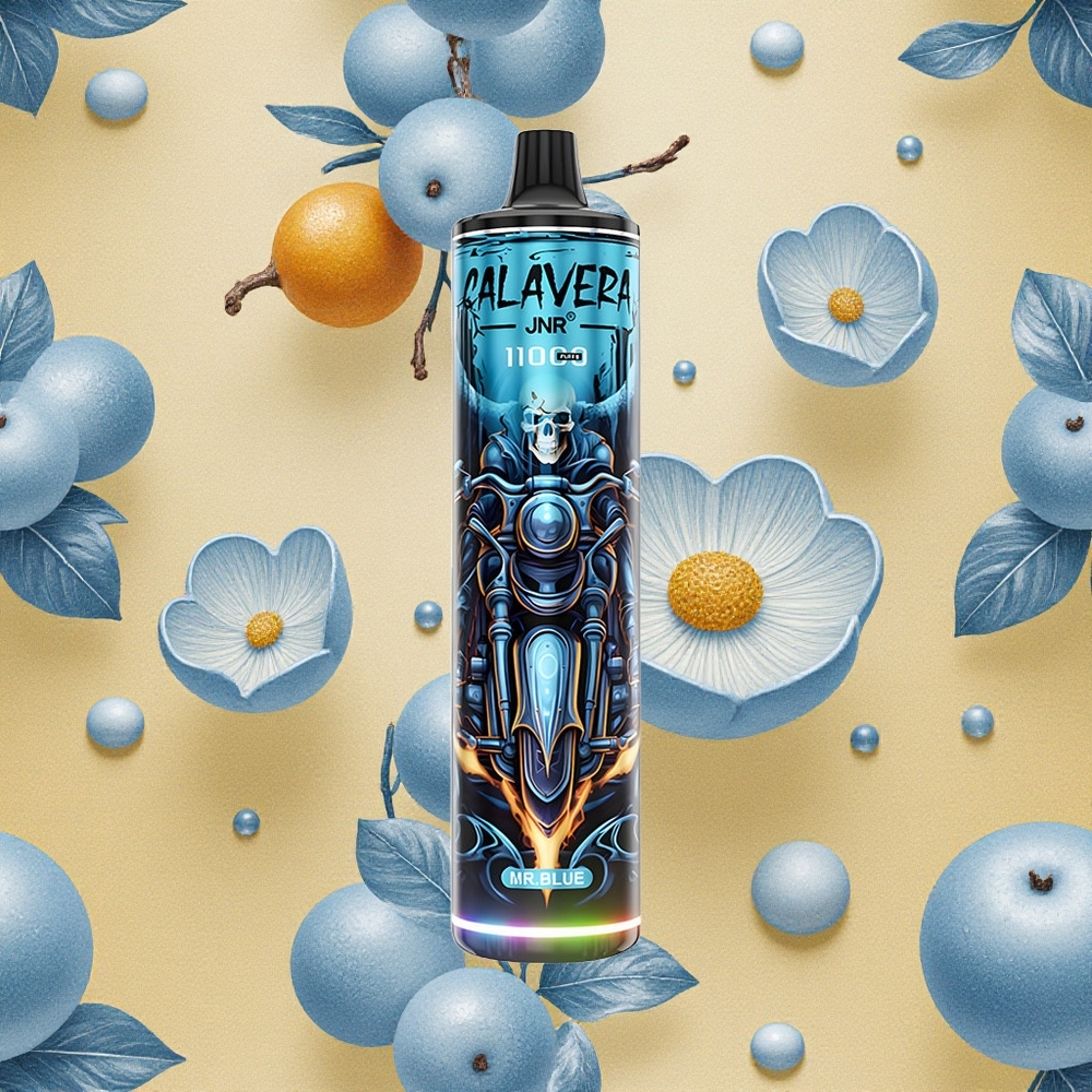 JNR Calavera 11000 Puffs Azul Mr Capacidade de Bateria 850 mAh Brasil Atacado