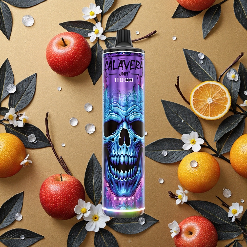 JNR Calavera 11000 Puffs Gelado Negro 21ml Capacidade de E-Líquido Brasil Atacado