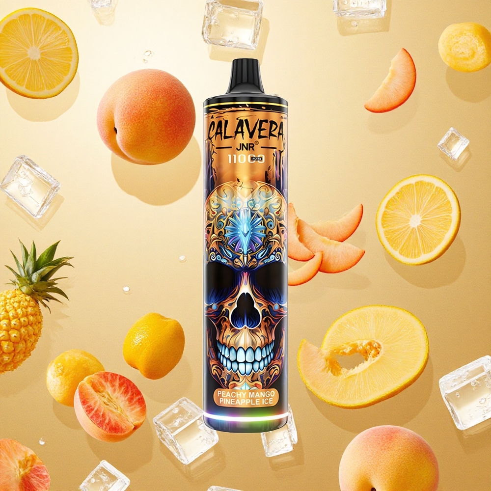JNR Calavera 11000 Puffs Pêssego Manga Abacaxi Gelo 850 mAh Capacidade da Bateria Brasil Atacado