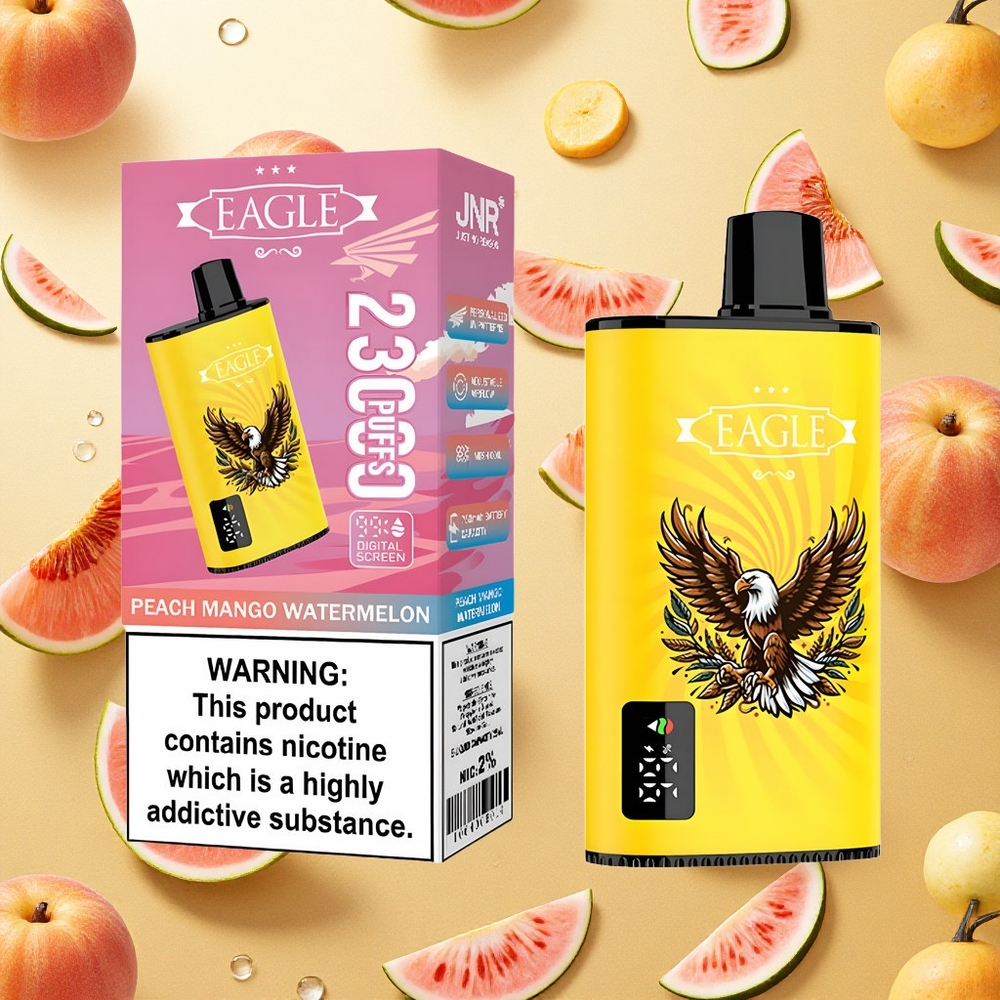 JNR EAGLE Smart 23000 Puffs Vape Descartável Pêssego Manga Melancia Tela Digital Brasil Atacado