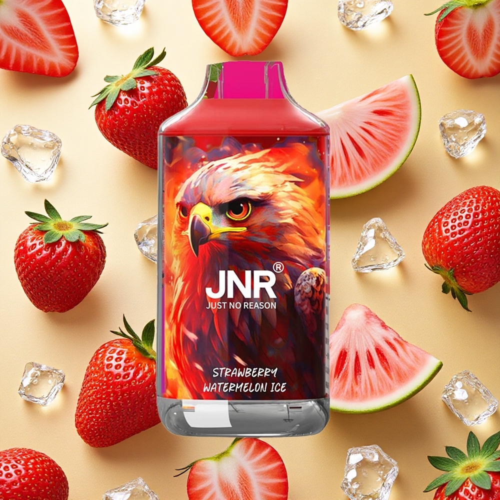 JNR Falcon 16000 Puffs Morango Melancia Gelo 22ml Brasil Atacado