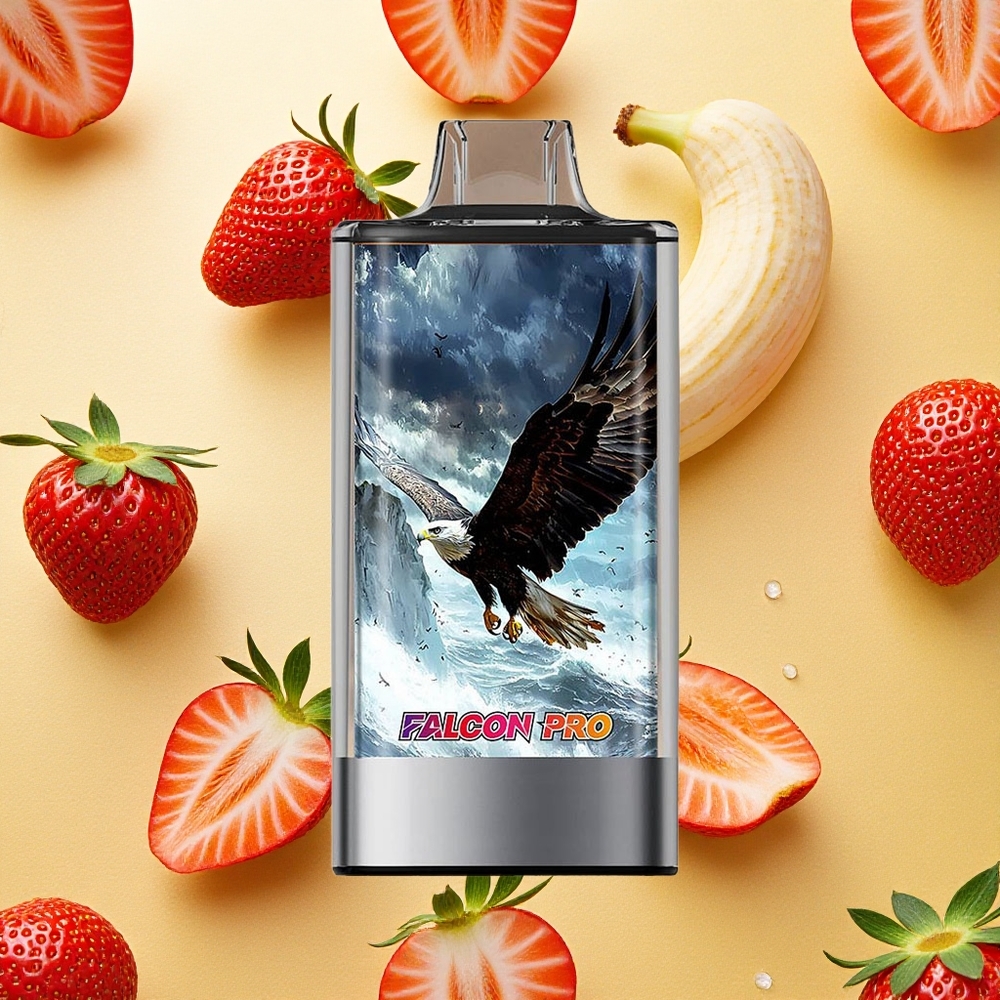 JNR Falcon Pro 28000 Puffs Morango Banana 30ml Pré-Carregado Brasil Atacado