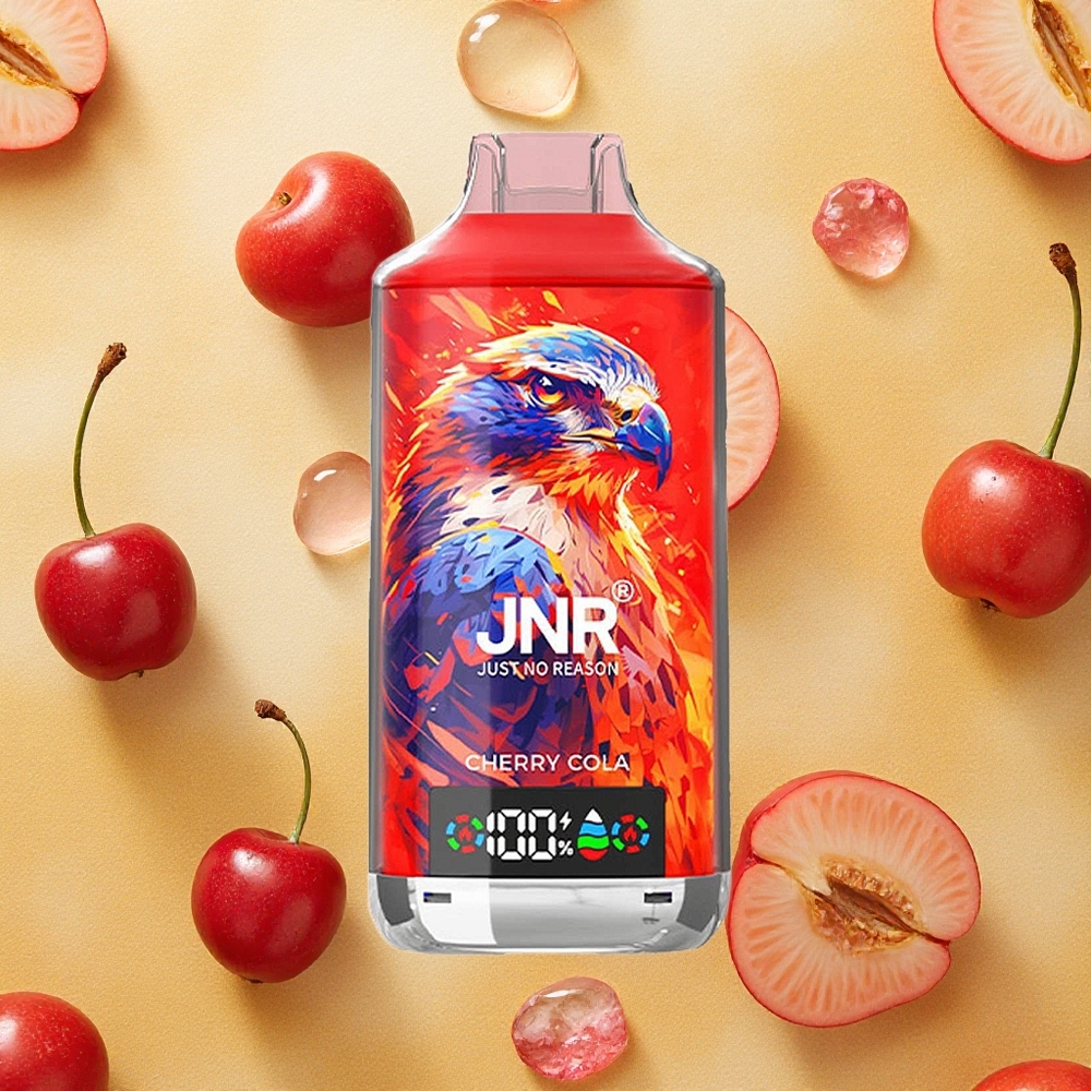 JNR Falcon X 18000 Puffs Cereja Dual Mesh Coil Brasil Atacado
