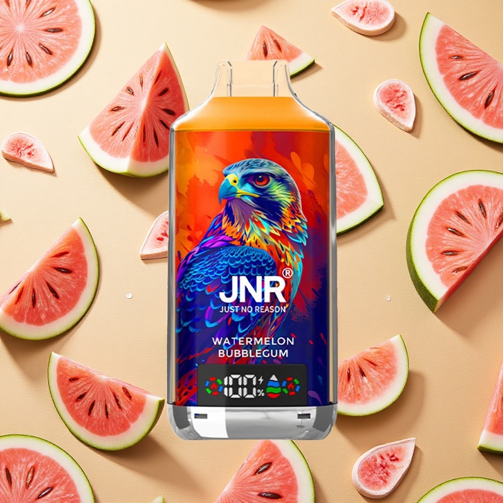 JNR Falcon X 18000 Puffs Watermelon Bubblegum Chiclete Tela Digital Brasil Atacado