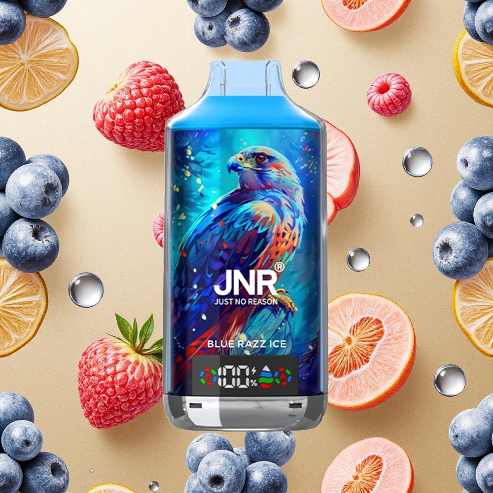 JNR Falcon X 18000 Sorvetes de Blue Razz Digital Display Brasil Atacado