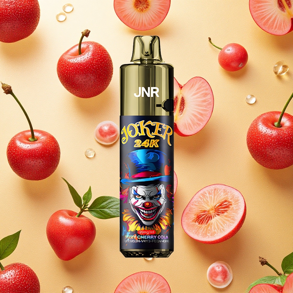 JNR Joker 24000 Puffs Fizzy Cherry Cola Cereja Refrigerante 2% Nicotina Brasil Atacado