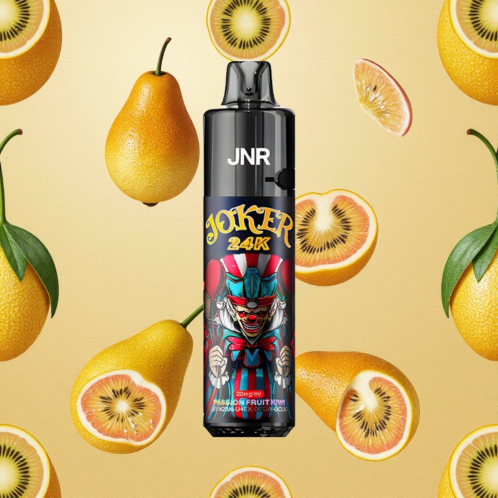 JNR Joker 24000 Puffs Maracujá Kiwi Recarregável com Bateria 800mAh Brasil Atacado