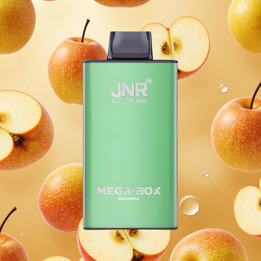 JNR Mega Box 25000 Puffs Maçã Verde Descartável Brasil Atacado